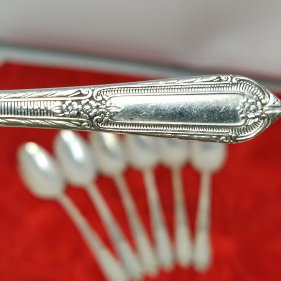 7X Tsp COTILLION Rogers Vintage Silverplate Flatware IS Teaspoons - Picture 1 of 13